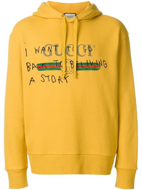 gucci coco capitan hoodie yellow|Yellow Coco Capitán Edition 'Want To Go Back' Vintage Logo .